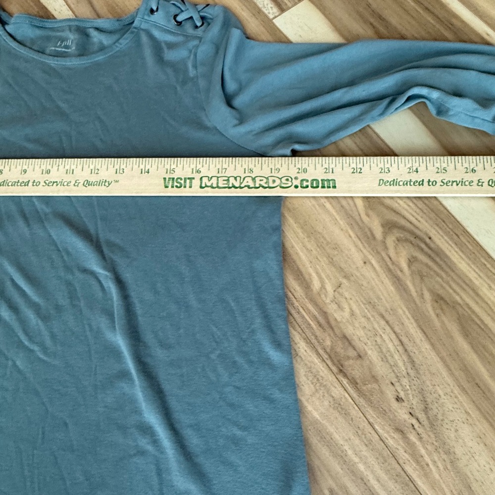 JJill lot  Pink Perfect Pima 3/4 Sleeve Seamed Tee M & Teal  Tunic M Pima Cotton - Picture 11 of 11